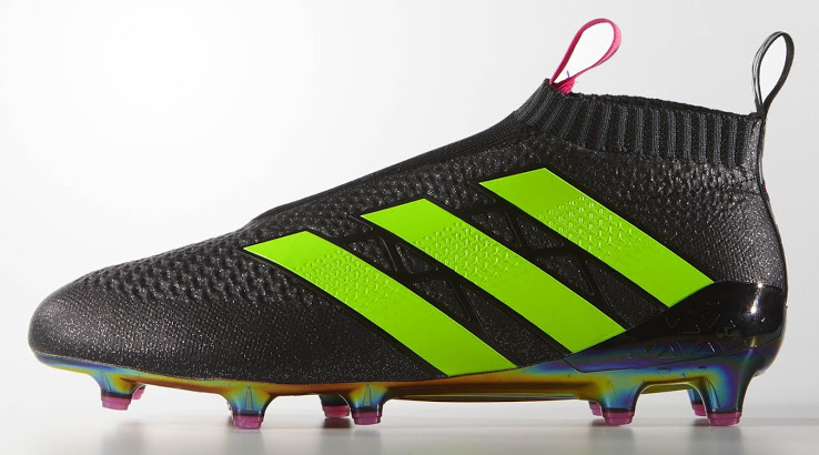 Schwarz / Grüne Adidas Ace 16+ PureControl Fußballschuhe ... Schwarz / Grüne Adidas Ace 16+ PureControl Fußballschuhe ...
